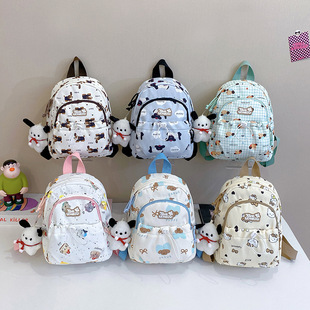Children's Bag New Boys and Girls Creative Printed Small Double Back Cute Cartoon Mini Backpack Kindergarten Backpack