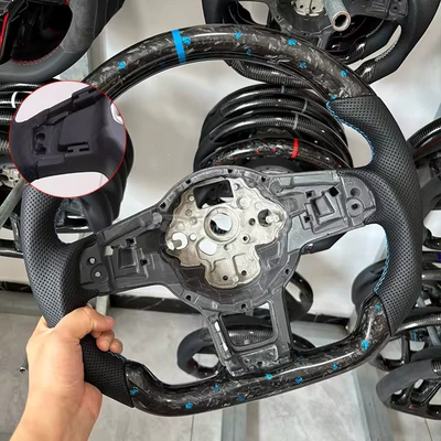 Volkswagen Mk5 MK7 MK7.5 | Steering wheel - forged-blue-ribbon-with-holes