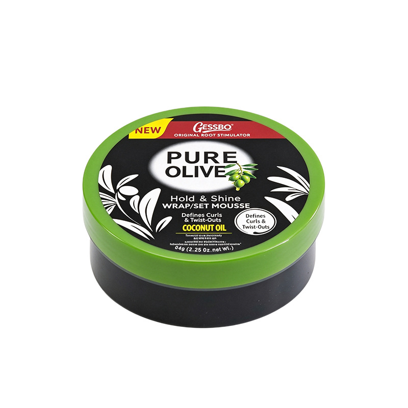 Cera Sólida para Peinado de Aceite de Oliva Anti-frizz y Nutritivo para Cabello Rizado