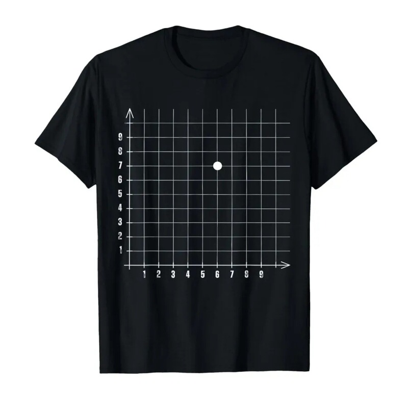 Coordinate (6,7) Funny Math Teacher 67 Math Enthusiast Men's T-Shirt Women's T-Shirt Short Sleeve Top 1 Coordinate (6,7) Funny Math Teacher 67 Math Enthusiast Men's T-Shirt Women's T-Shirt Short Sleeve Top 1