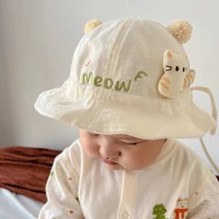 ベビー帽子春と秋の夏に調整可能な女の子の漁師帽子幼児かわいい超萌え男の子の帽子盆帽