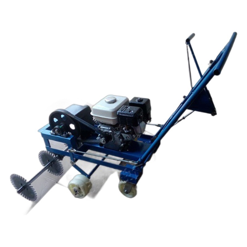 Manual empujador de ancho ancho rotativo cortadora de césped máquina de marcado de césped pequeña máquina de marcado de césped