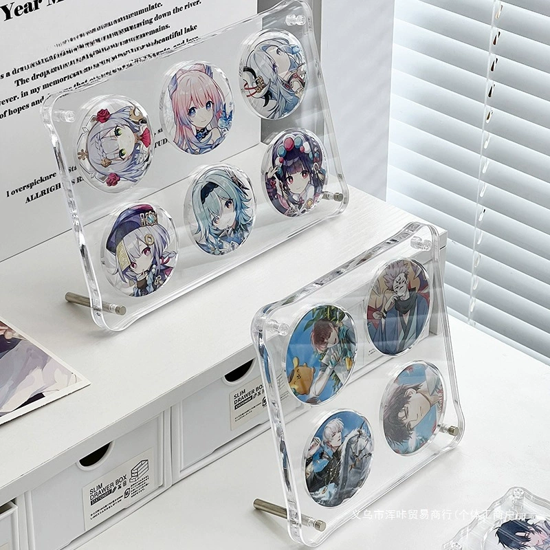 Акриловая подставка для бара, настенная защитная крышка для аниме Millet, настольная подставка, пылезащитный герметичный ящик для хранения значков