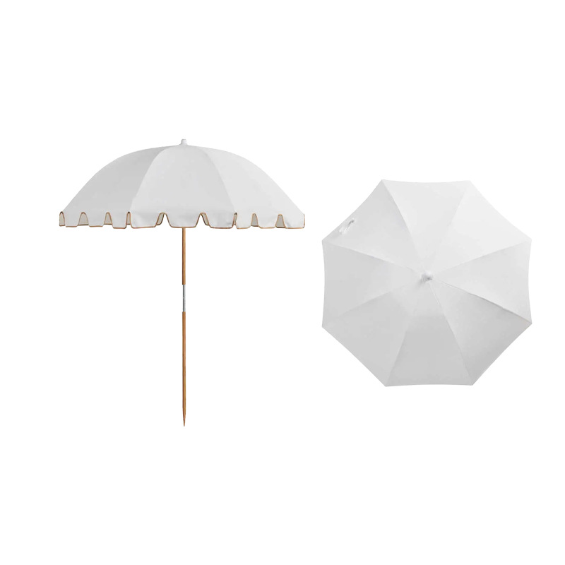 Travel beach umbrella solar-powered