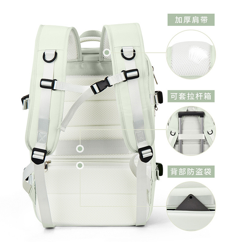 Invierno transfronterizo Nueva expansión mochila de separación húmeda y seca para hombres y mujeres equipaje de viaje bolsa de portátil de gran capacidad