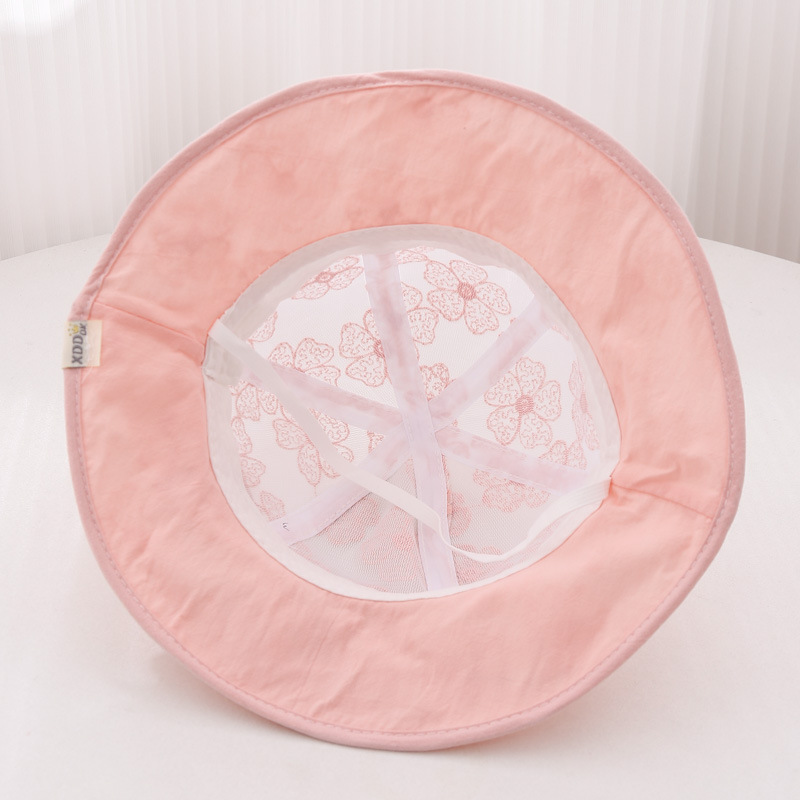 Sombreros para bebés primavera y otoño delgados niñas arco bebés sombreros de cuenca primavera y otoño bebé sombreros pescadores sombreros