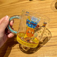 高硼硅玻璃杯子可爱家用星星人水杯子高颜值精致看的情侣马克杯