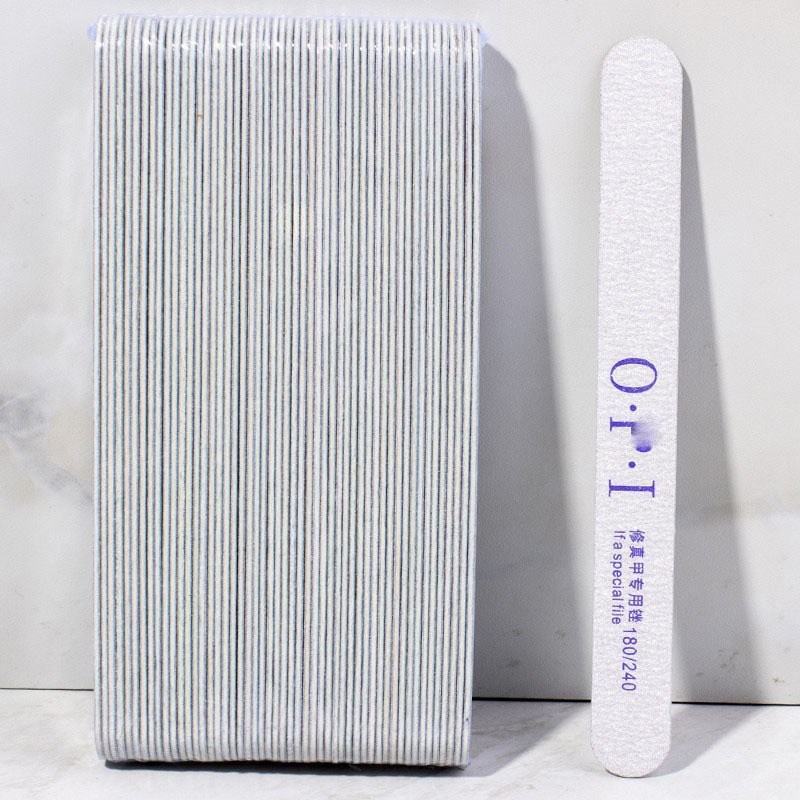 Tira de frotamiento de uñas lima de uñas tira de arena molienda de uñas salón de uñas pulido especial tira áspera itinerante Archivo de sello de madera delgada