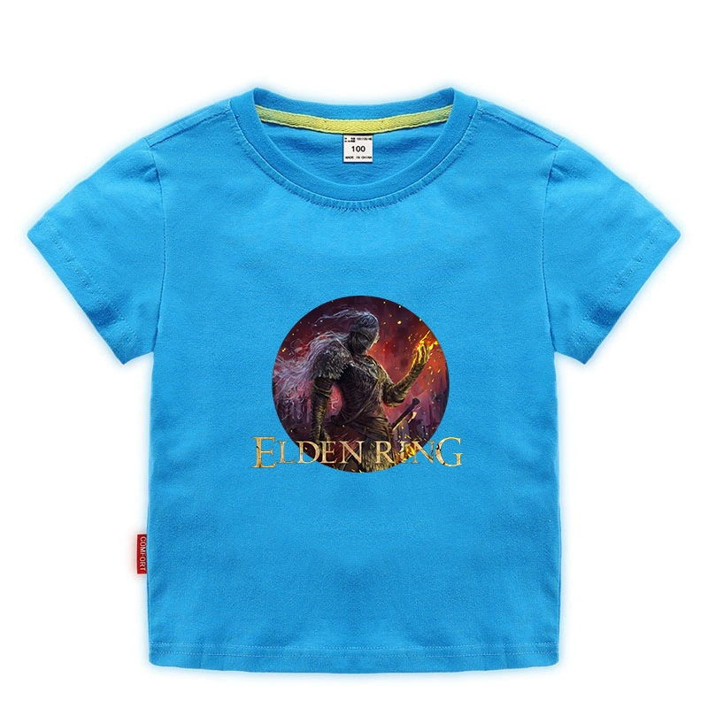 Новая игра ELDEN RING Elden Fasun Dharma Old Master Mid -Seasons Детская футболка с коротким рукавом сентября