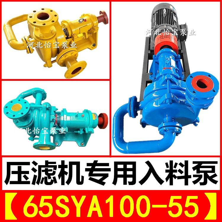 65SYA100-55型压滤机入料泵 55KW 煤矿沙厂污泥脱水给料泵无泄漏
