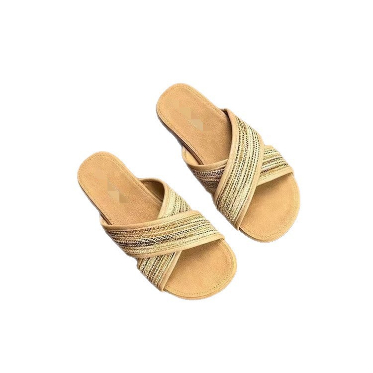 Zapatillas suaves para mujeres 2026 verano nuevo estilo casual con una falda de playa con una palabra zapatillas frescas Birken image 5