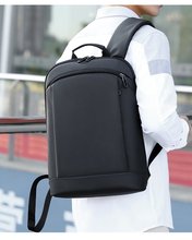 轻薄双肩包男士商务背包旅行休闲多功能14寸电脑包大容量时尚书颜