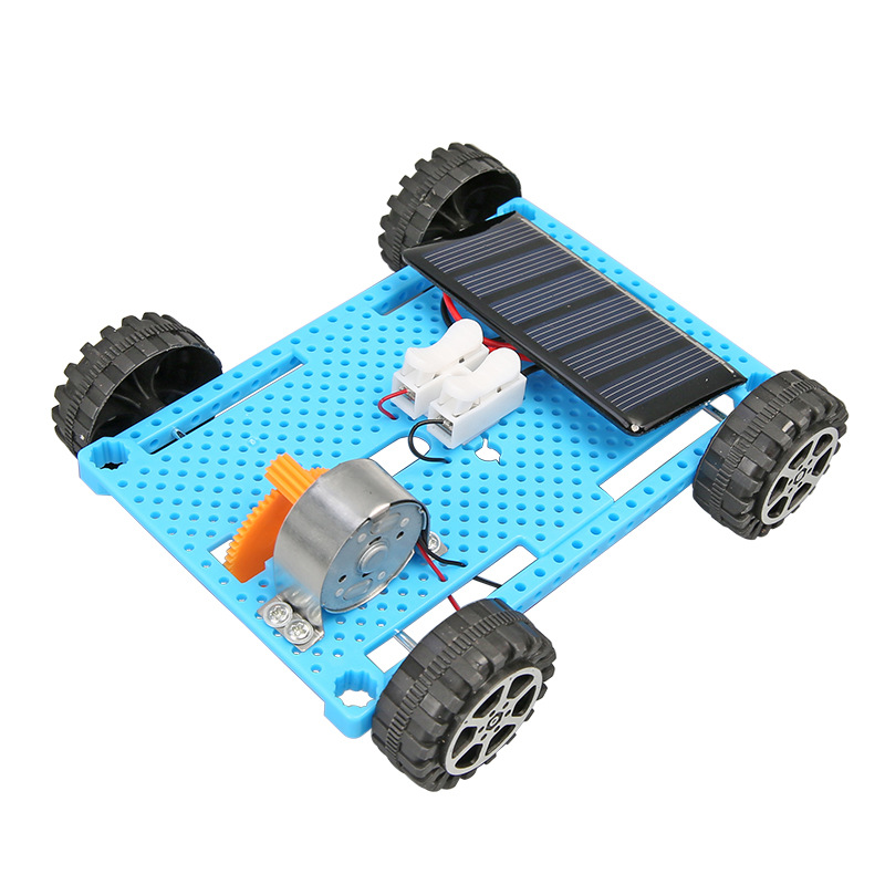 Coche solar de bricolaje, tecnología de montaje a mano, pequeña producción, ayudas didácticas, juguetes de laboratorio científico de vapor para estudiantes de escuela primaria