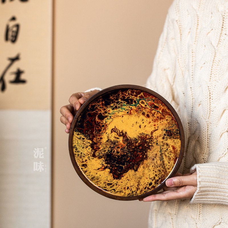 Yuanchuan serie · estilo de disco de resina tres patrones sujetos al producto real