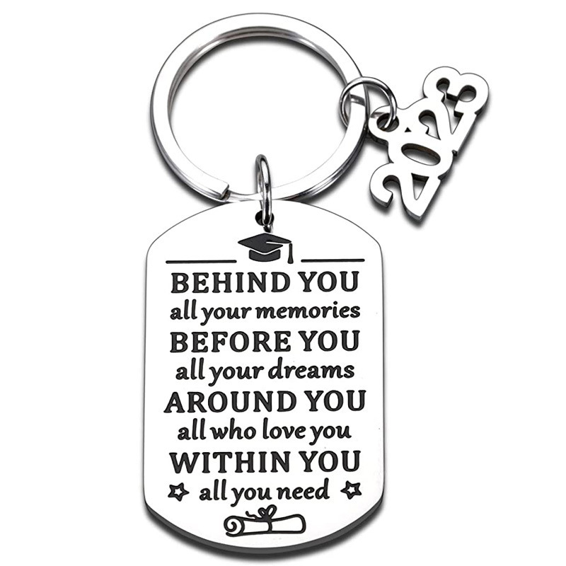 Men and women graduation gift key chain 2023 high school graduation mother father to daughter inspirational gift female Men and women graduation gift key chain 2023 high school graduation mother father to daughter inspirational gift female