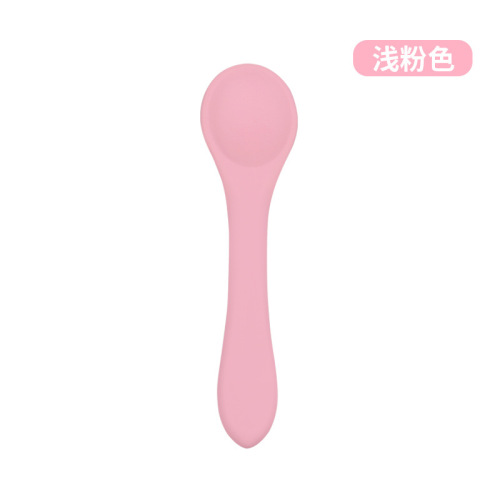 Baby Silicone Spoons Set for Learning to Eat, One-Piece Silicone Baby Fork and Spoon Set, Feeding Utensils