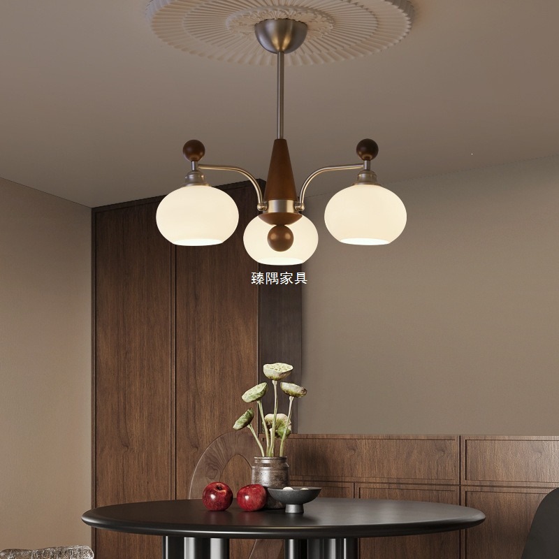 Lámpara de la sala de estar de estilo medieval retro vintage2025 nueva iluminación principal del vestíbulo combinación de paquetes de toda la casa