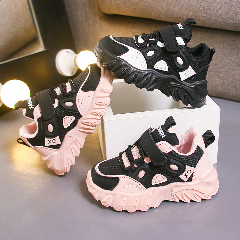 Children's Sports Shoes 2025 Spring & Fall New Leather-Covered Kidsren's Dad's Shoes, Baby Girls' Casual Shoes, Boys' Drop Shipping