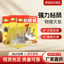 厂家直供老鼠板老鼠贴捕鼠神器耗子贴捕鼠工具黑胶王粘鼠板批发