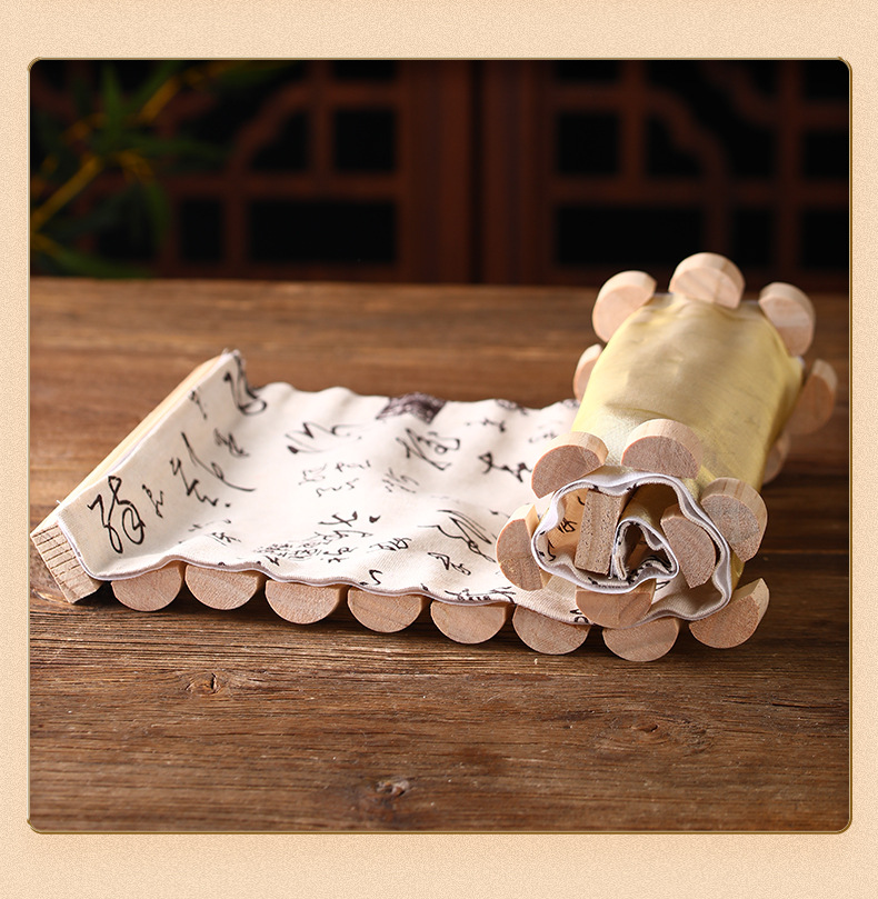 Dragon Bone Moxibustion Tool Set for Du Meridian Ginger Moxa Therapy Home Use with 500g Stone-Ground Moxa Wool in use