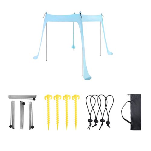 Summer sun protection outdoor beach Lycra canopy one-piece lawn shade cloth camping pergola shade tent