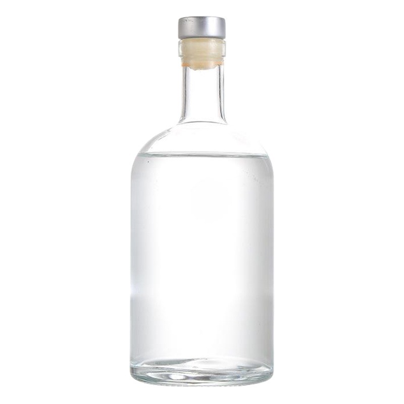 Botella de vino vodka botella vacía botella de vino de hielo esmerilado una botella de vino de vidrio Jin boca de seda botella de vino de fruta transparente al por mayor