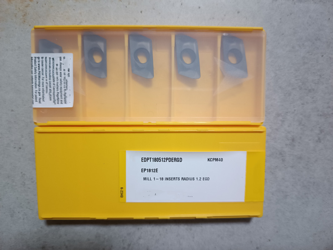 铣削刀片EDPT180512PDERGD KCPM40加工钢件