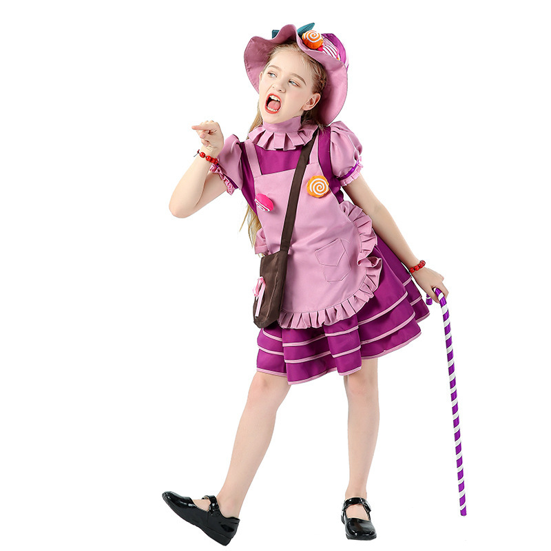 ハロウィンキャンディ魔女コスプレ服大人女の子子供親子コスプレ仮面舞踏会舞台衣装|undefined