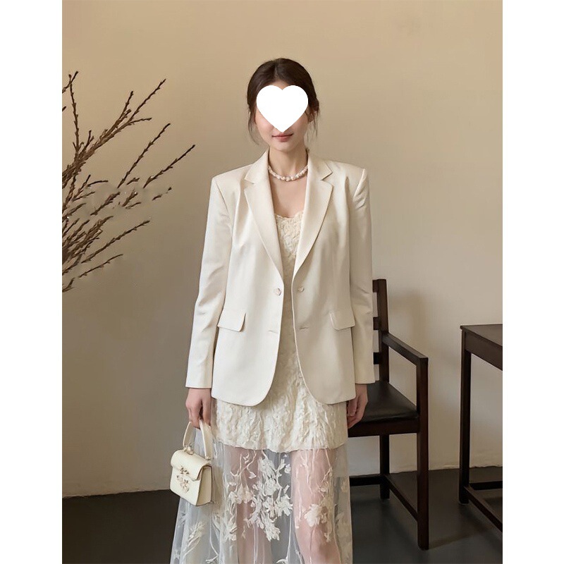 设计高级感独特别致超好看飘带短外套女春秋休闲气质百搭v领西装|undefined