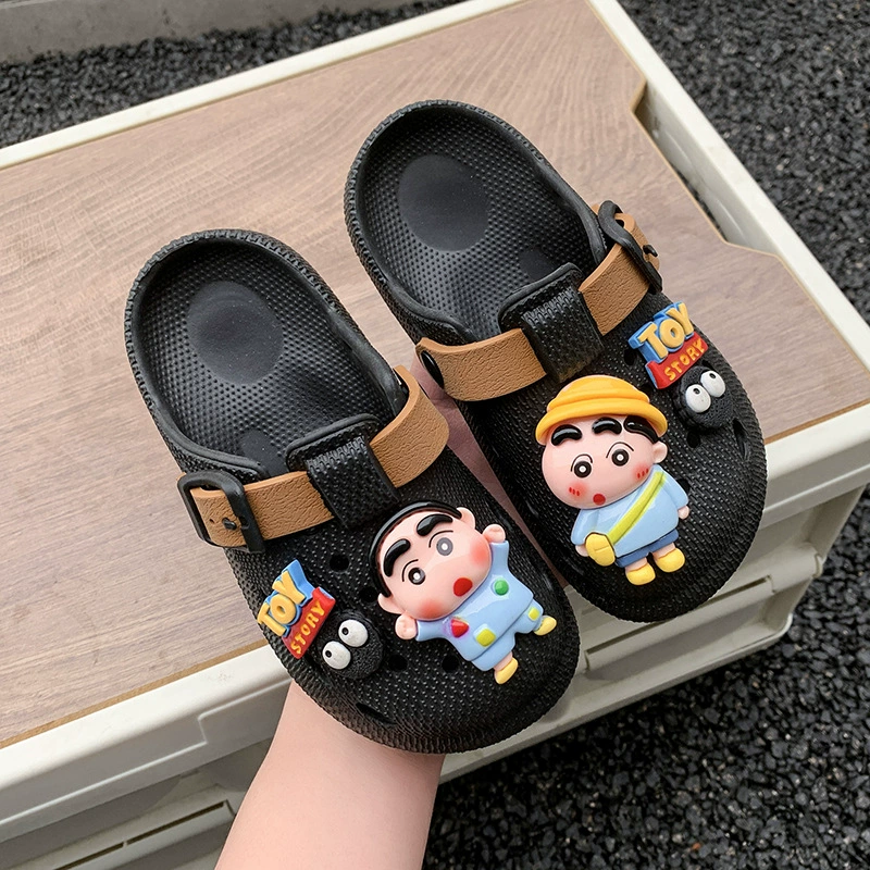 Детская обувь Birkenstock, новая летняя верхняя одежда, супер мягкие сабо на толстой подошве, дышащие нескользящие туфли с носком, сандалии без шнуровки