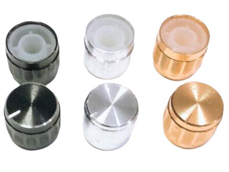 电位器旋钮帽音响功放铝合金旋钮帽 直径15mm 高13mm金色银色黑色