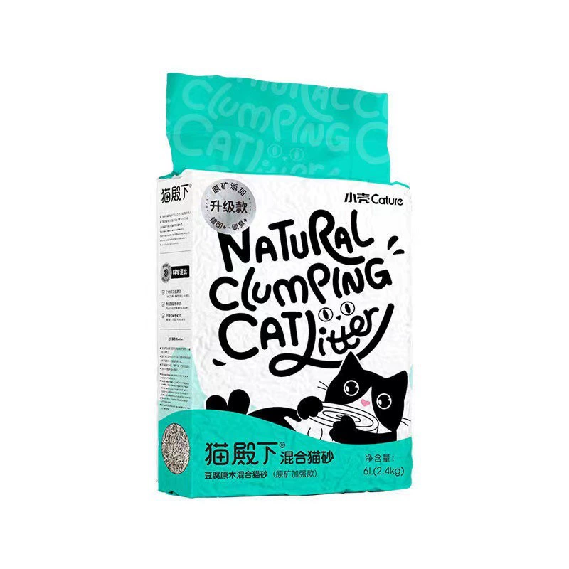 小壳 His Highness Cat Litter Log Tofu Mixed Cat Litter 6L Dust-free Deodorized Tofu Litter 2.5kg
