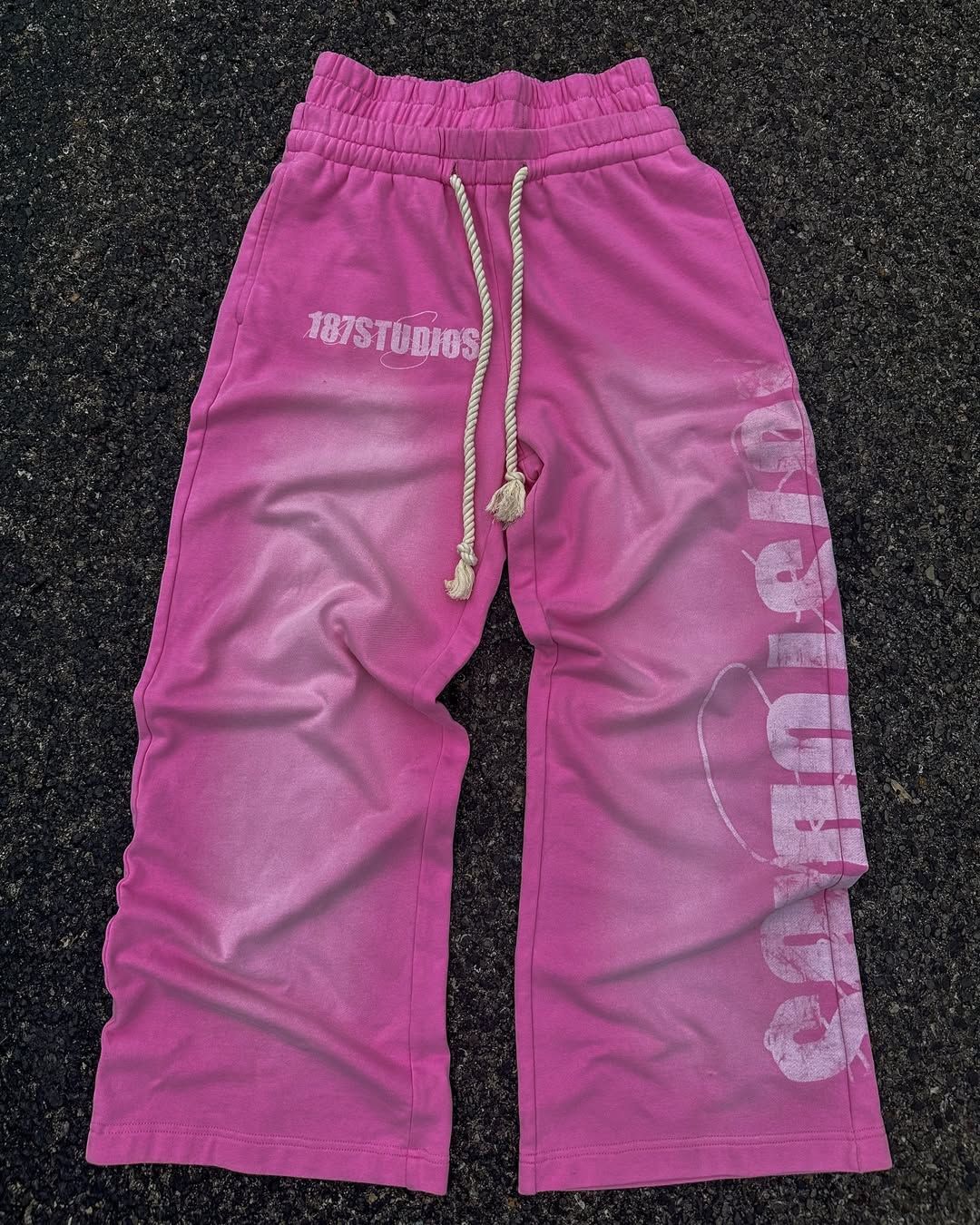 Europa y los Estados Unidos 2025 otoño y invierno Amazon corda impresión casual pantalones de callejera personalidad suelta moda hip-hop al por mayor