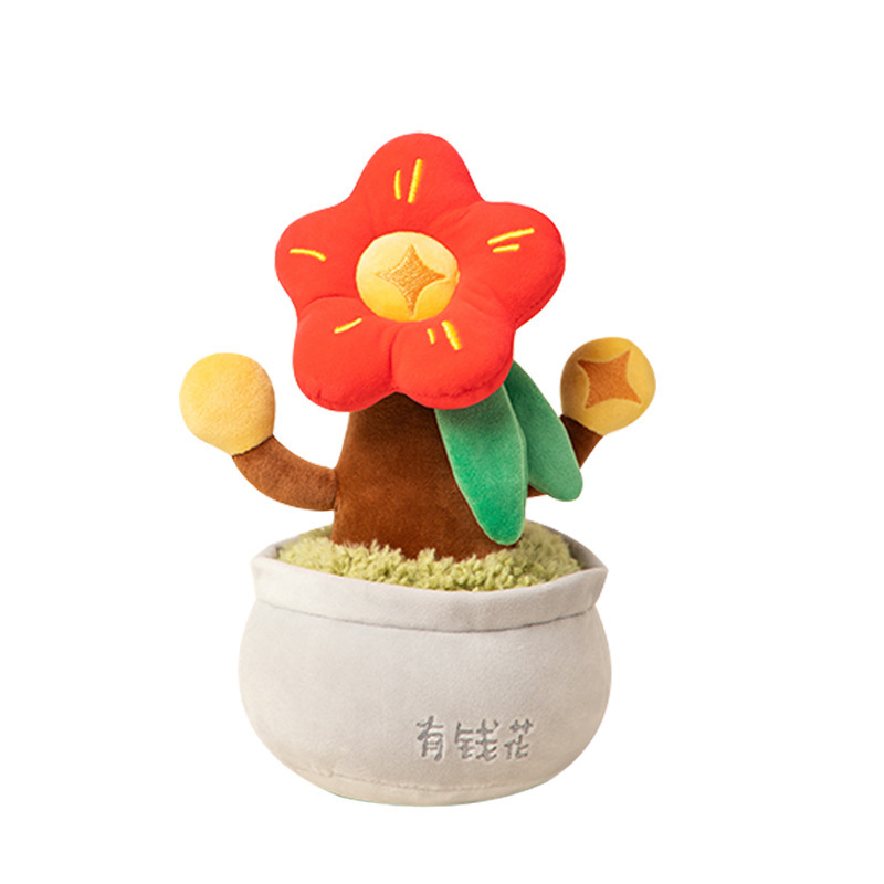 Red celebridad creativa árbol de riqueza en maceta muñeca flores ricas juguetes de peluche con dinero para gastar regalos adornos de peluche dormitorio image 5
