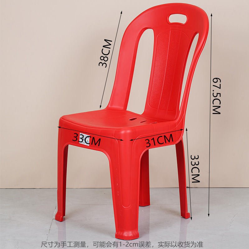 塑料靠背椅加厚塑料凳子特厚家用大排档夜市矮款成人儿童烧烤椅|undefined