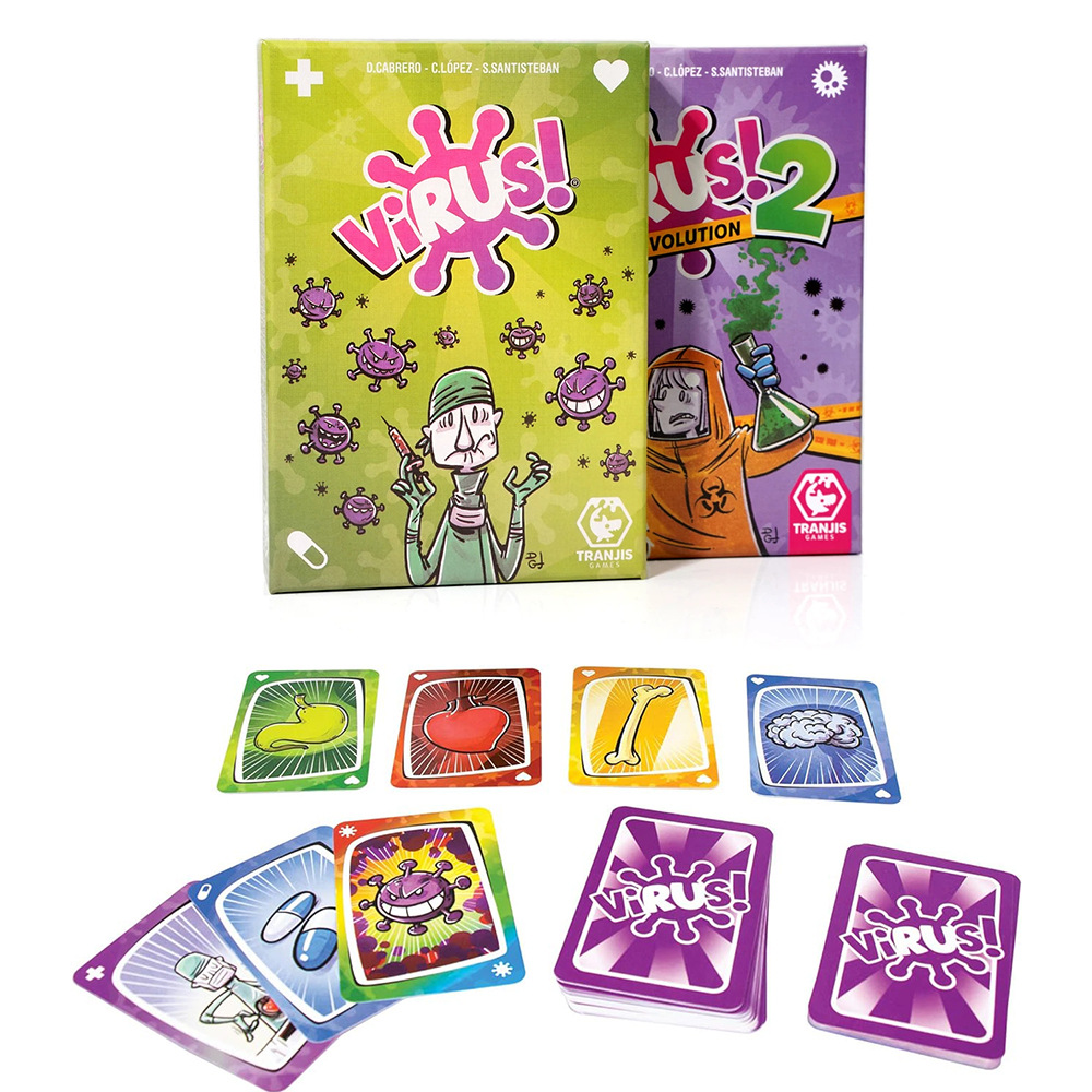 Virus! Grenzüberschreitender Außenhandel Spanisch Englisch Version - Tischspiel Infektions-Spaßparty-Kartenspiel