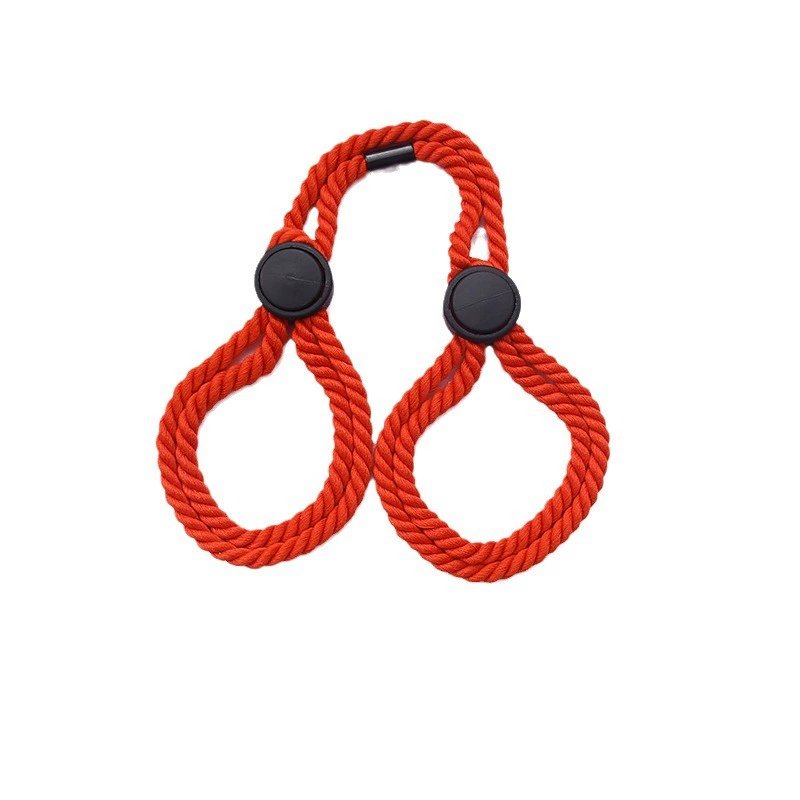 Bondage Rope Cuffs, Adjustable Dual-Loop Restraints, Lightweight 0.06 kg, Multi-Color