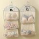 Household visual mesh storage bag underwear socks storage hanging bag hanging wardrobe dormitory finishing artifact wholesale