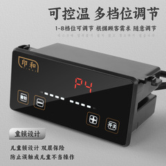 Internet-famous Xita elderly lady electric oven round barbecue clay stove Korean commercial smoke-exhausting mosquito coil tube barbecue restaurant oven