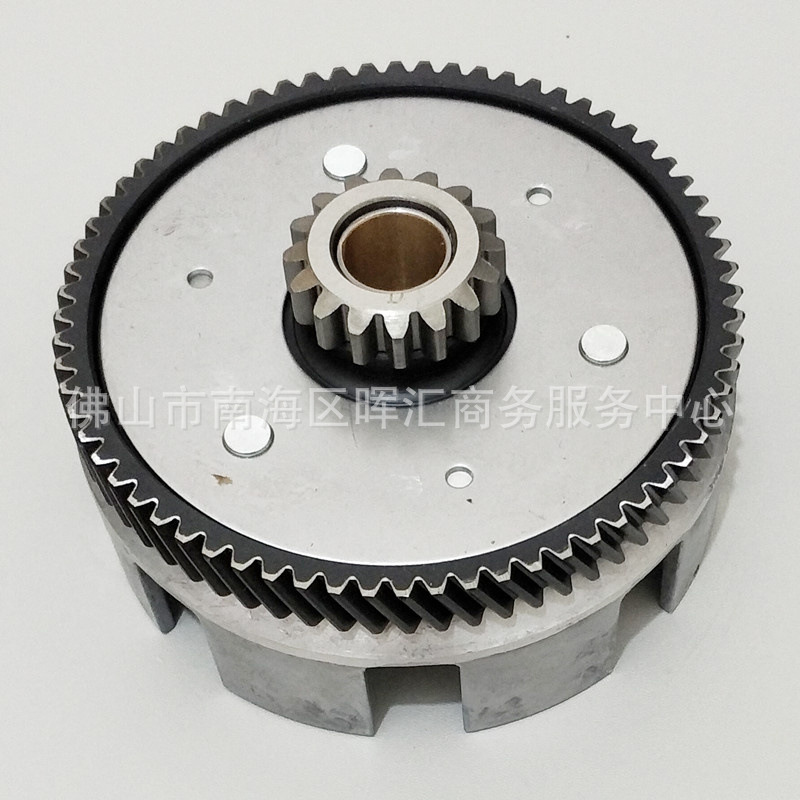 Fabricantes transfronterizos de accesorios de motocicleta embrague tambor CG125 embrague diente grande Ft150 Dm200 CB250ZS