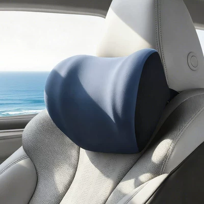 Neck Support Driving Headrest – Headrest - lake-blue-comes-with-extension-belt