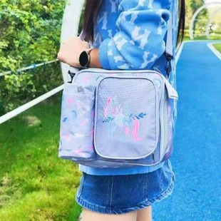 Children's Insulated Lunch Box Bag, Primary School Students' Portable Double-Layer Lunch Bag, Large-Capacity Bento Bag, Large Insulated Bag, Ice Pack