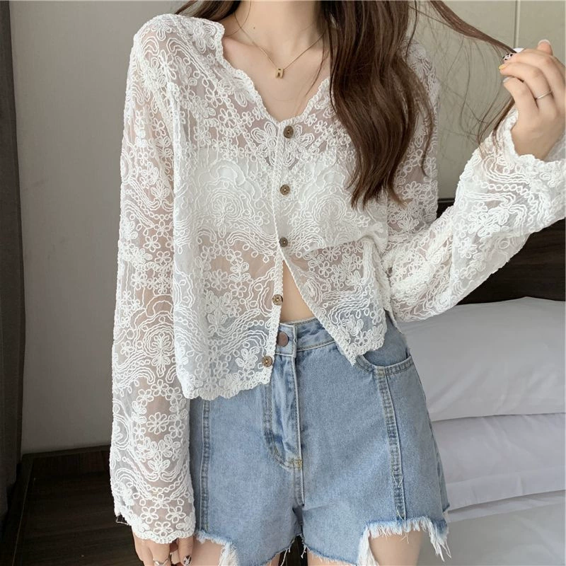 Летний плащ, slipsdress, кружевная кардиганда, тонкая солнцезащитная одежда