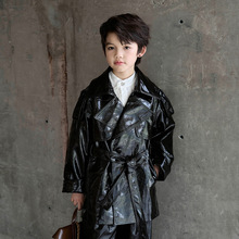 湖州织里童装儿童皮衣男童女童皮大衣2025春秋新款机车批发外套
