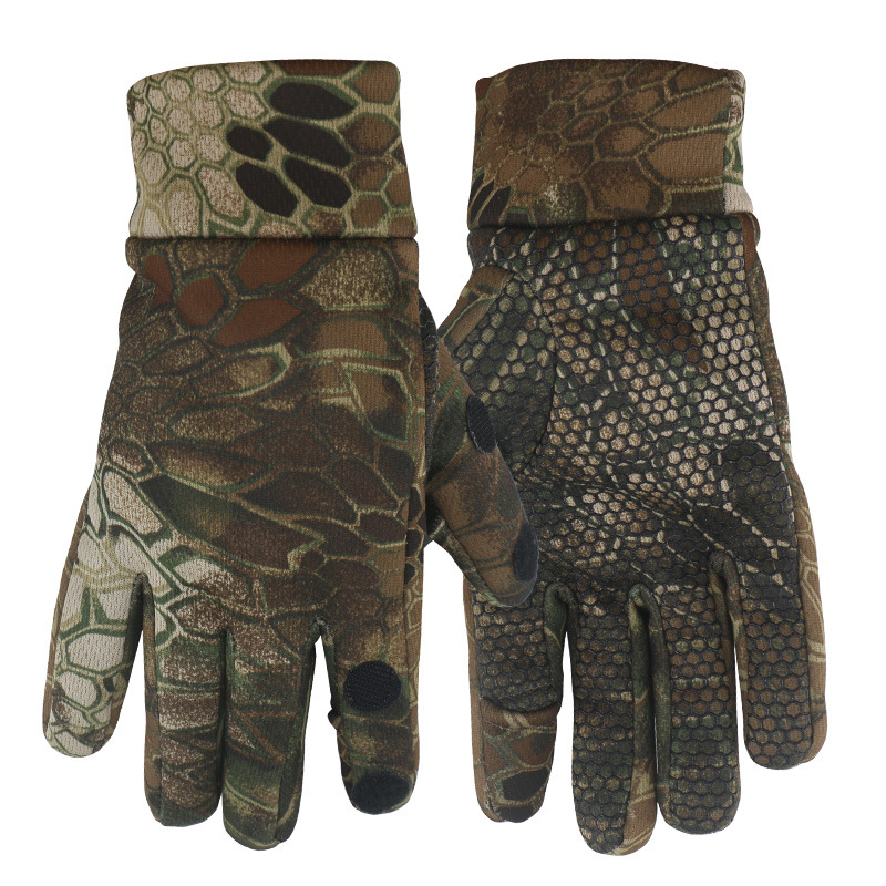 Guantes de invierno a prueba de frío con guantes de esquí calientes gruesos y antideslizantes para montar