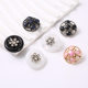 Small Chanel Style Alloy Hand Sewn Buckle Women's Sweater Knitwear Button High-end Round Windbreaker Coat Metal Button