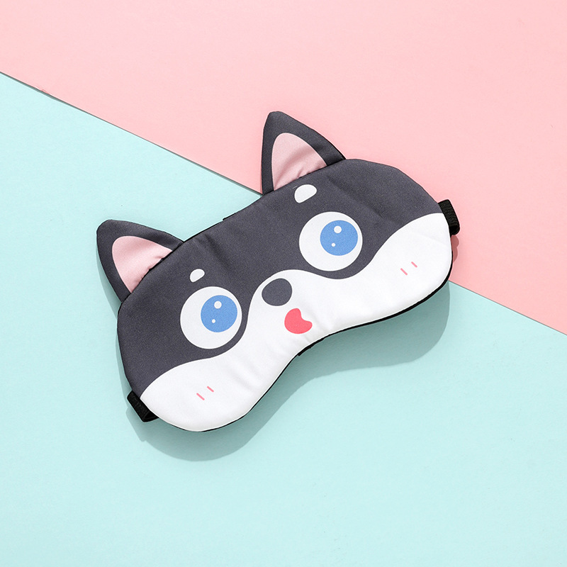 Fábrica en stock al por mayor de dibujos animados animal frío y caliente comprimir máscara de ojo sueño sombreado máscara de ojo transfronterizo hielo comprimir máscara de ojo