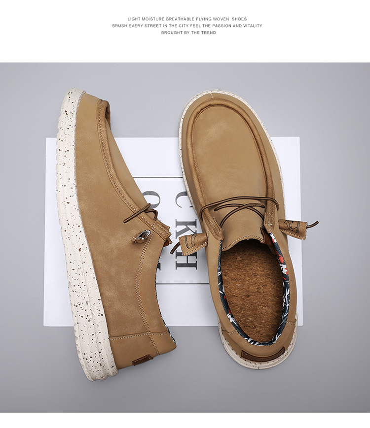 Marke Frühling Sommer Mokassins Männer Halbschuhe Hochwertige echte Lederschuhe Männer Wohnungen Leichte Fahrschuhe_voghion.com