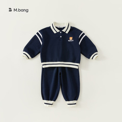 babycity boys spring casual cartoon pullover two-piece set girls children spring and autumn suit CT83038