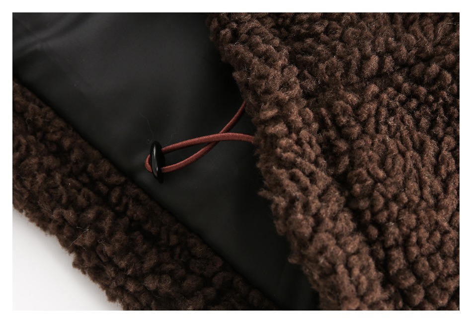 AYWTER Divertente Ricamo per Uomo e Donna Giacca Invernale in Pile di Agnello MY183_voghion.com